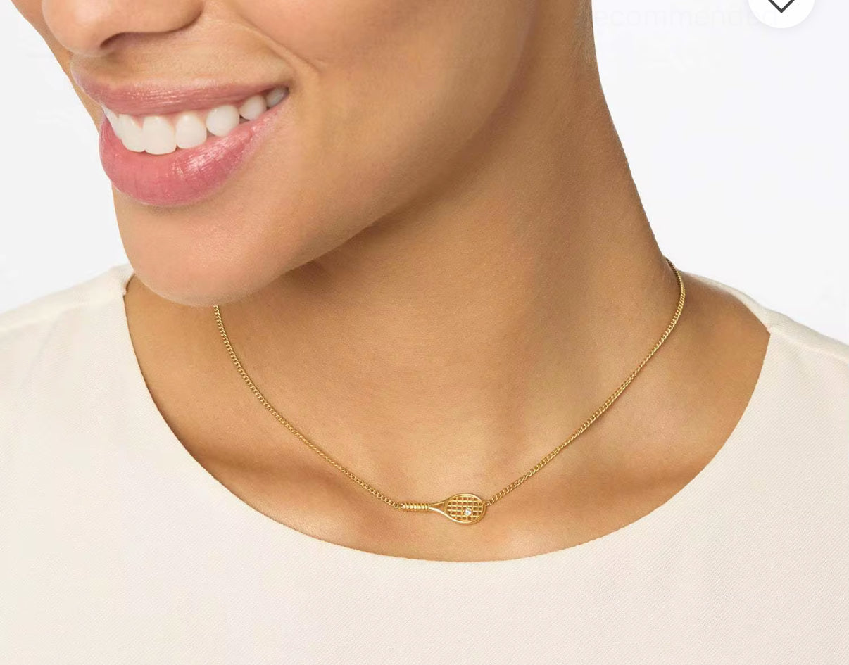 Tennis Racket Necklace