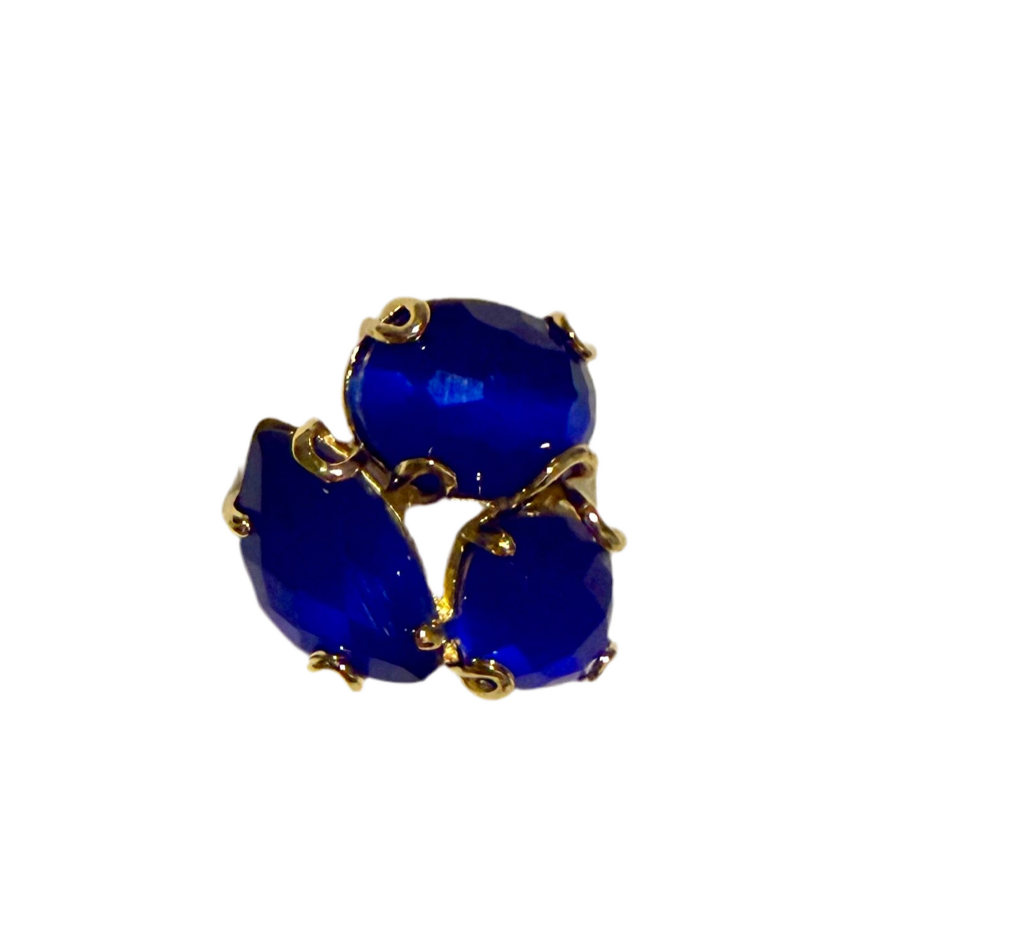 Cat Eye Stone Flower Ring