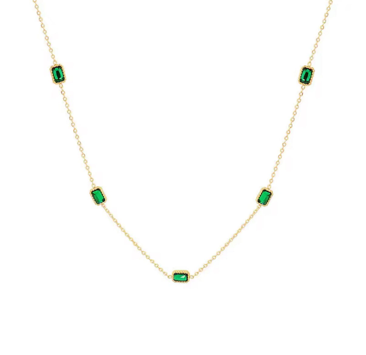 Green Glam Necklace
