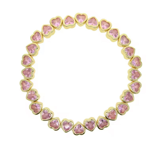 Pink Love Locked Bracelet