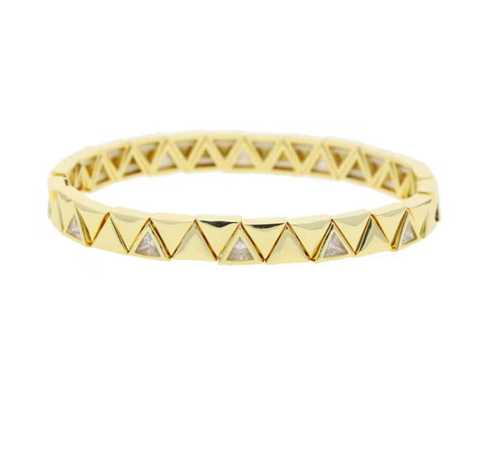 Golden Pyramid Bracelet