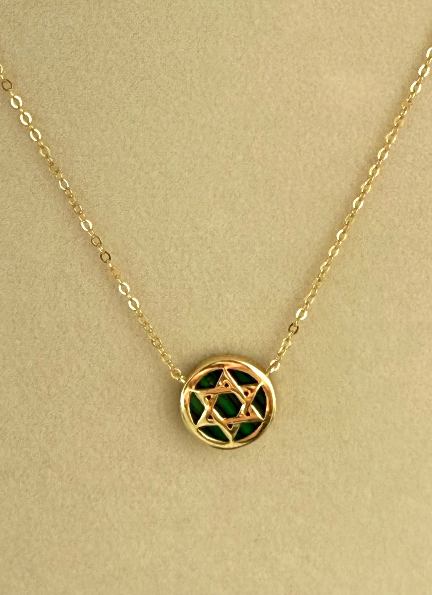 Star of David Circle Necklace