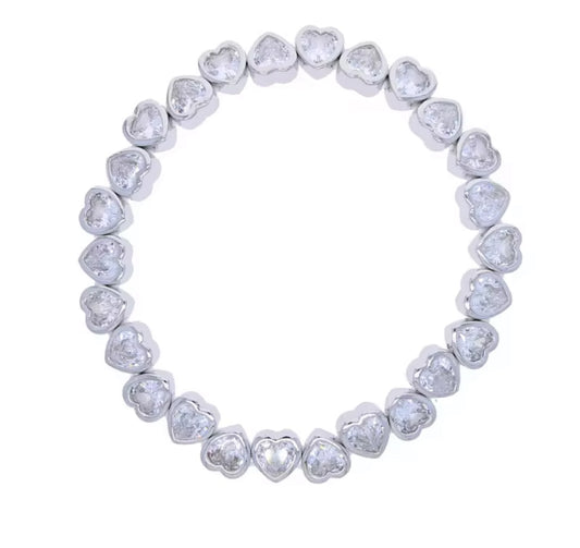 Love Locked Tennis Bracelet