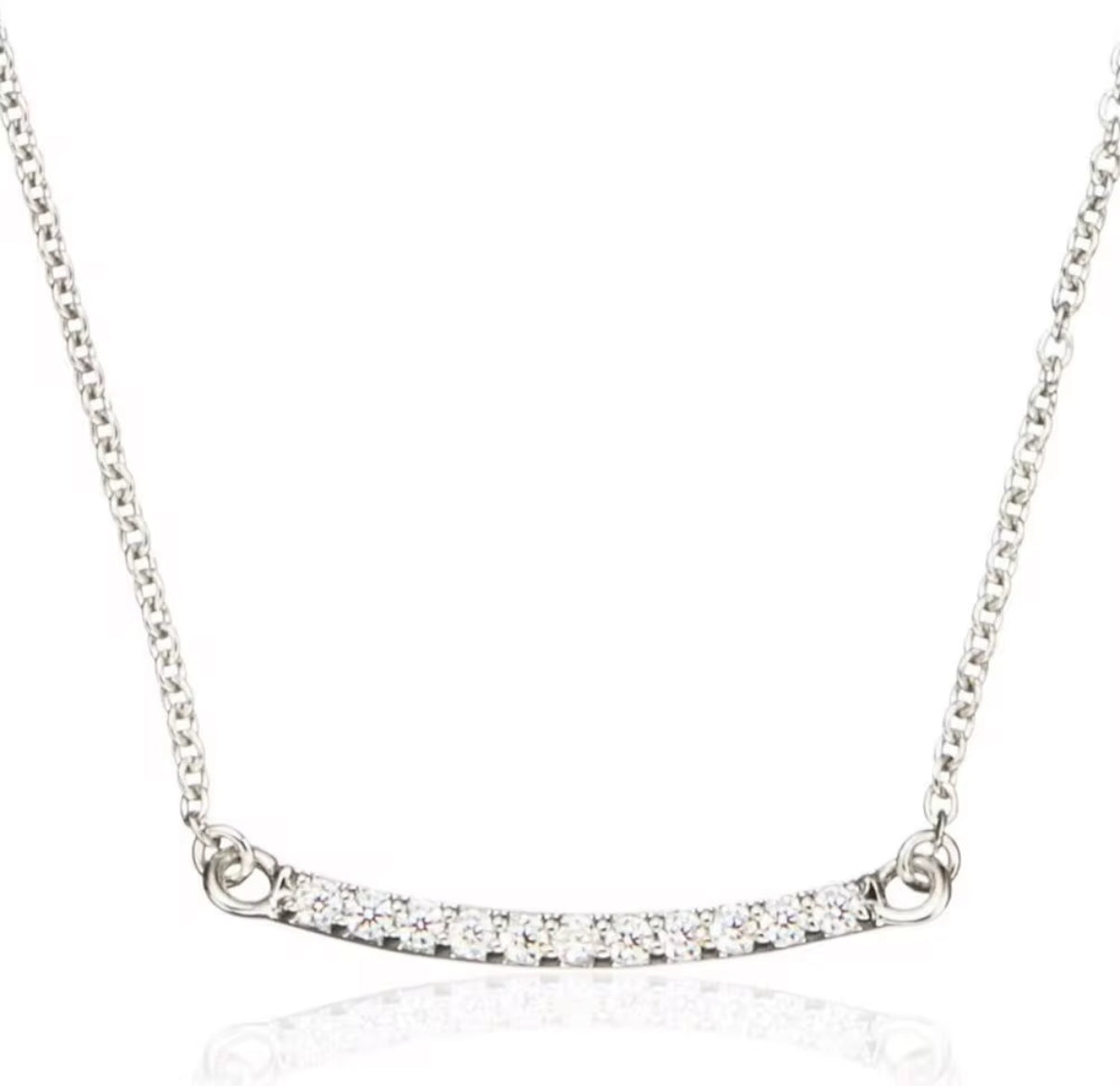 Pavé Bar Necklace